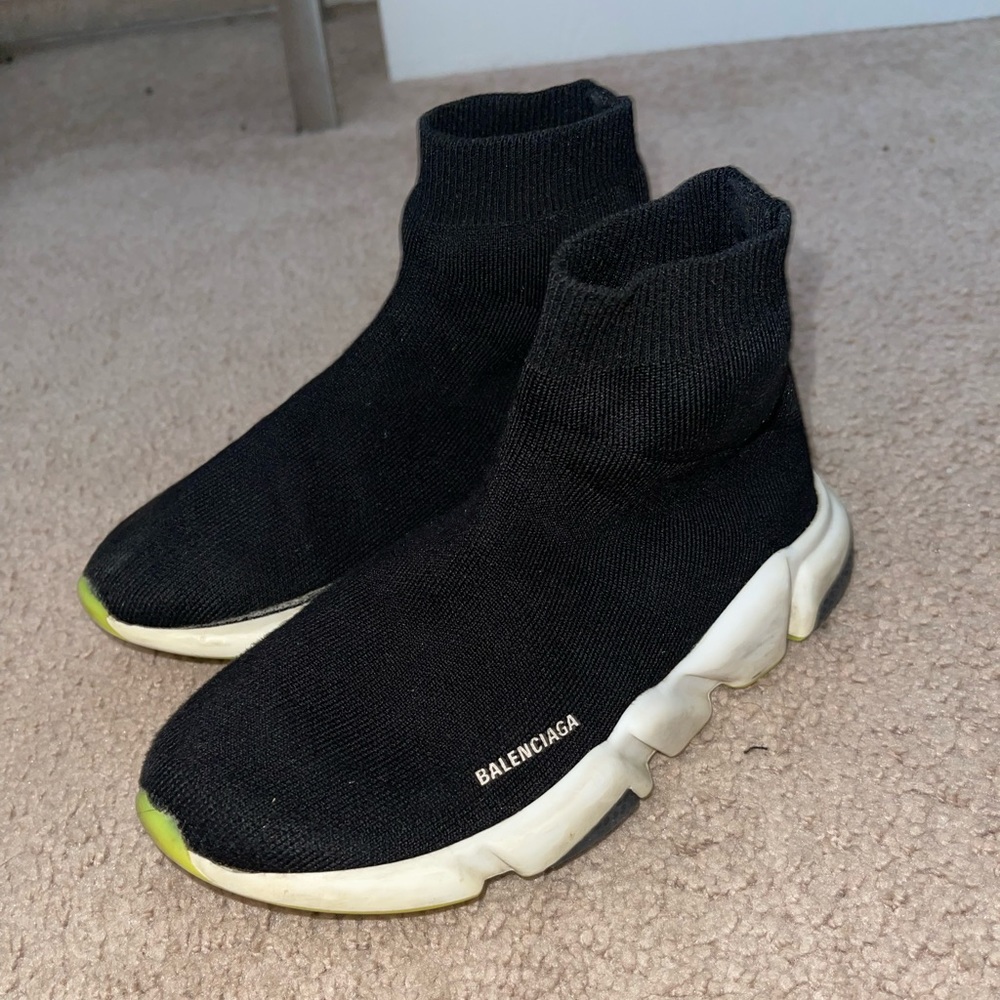 100% AUTHENTIC KIDS BALENCIAGA RUNNER BLACK!! SIZE 13-1